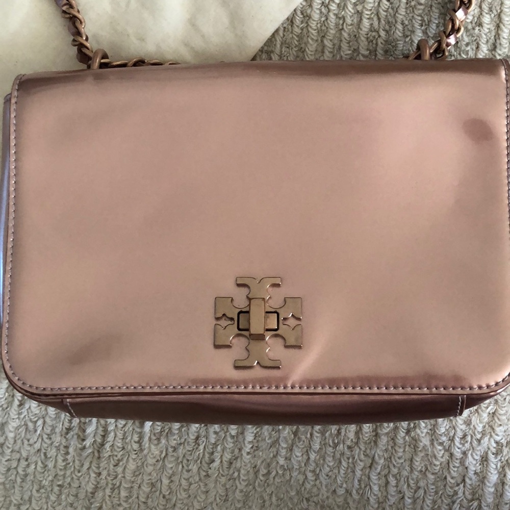 Rose Gold Tory Burch Bag
